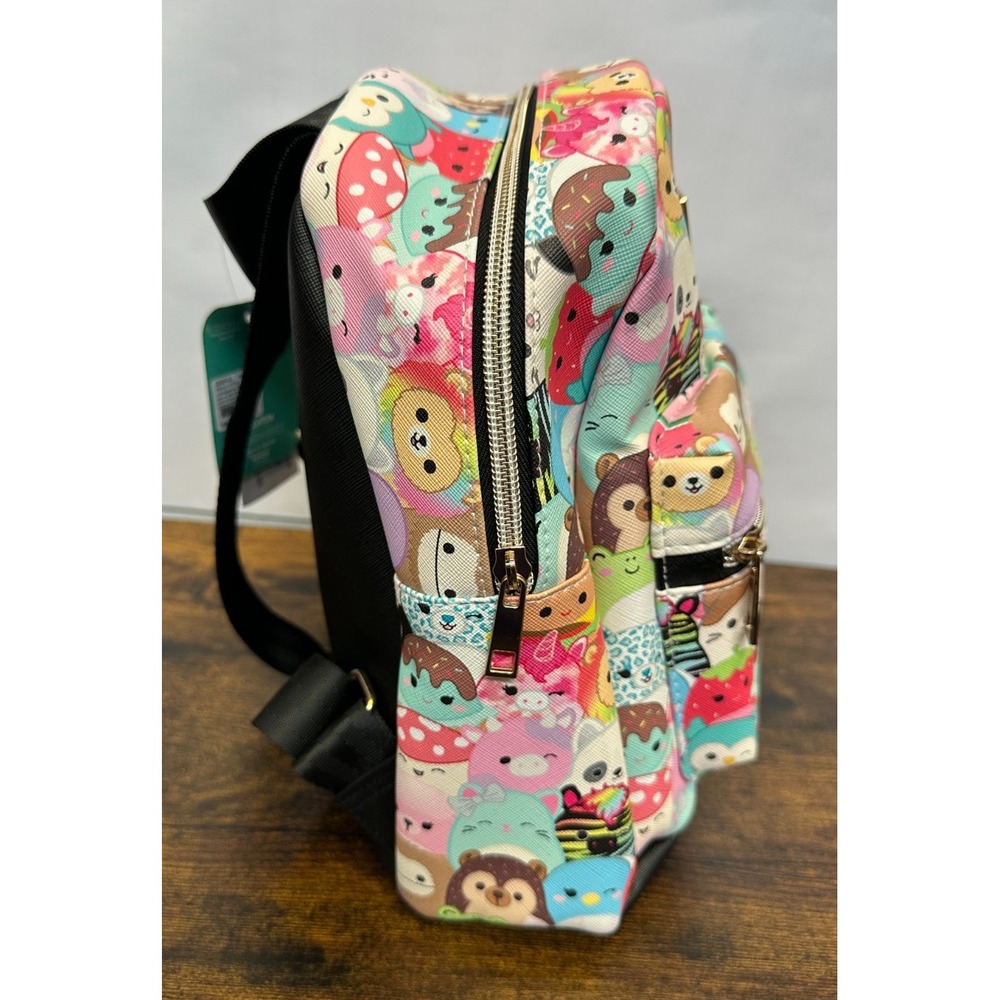 NWT Squishmallows All Over Print Mini Backpack Multi Character Animals Zip Bag - Picture 4 of 14